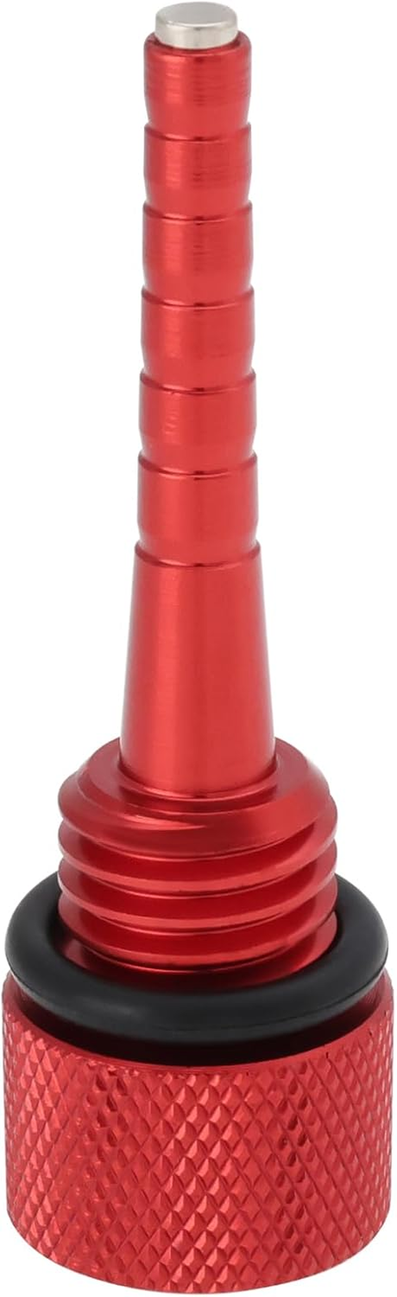 Magnetic Tip Oil Dipstick with O-Ring 80.4X25.2Mm Aluminum Alloy Car Magnetic Oil Dipstick Compatible with Predator 3500 Watt 3500W Inverter Generator, Red image number 3