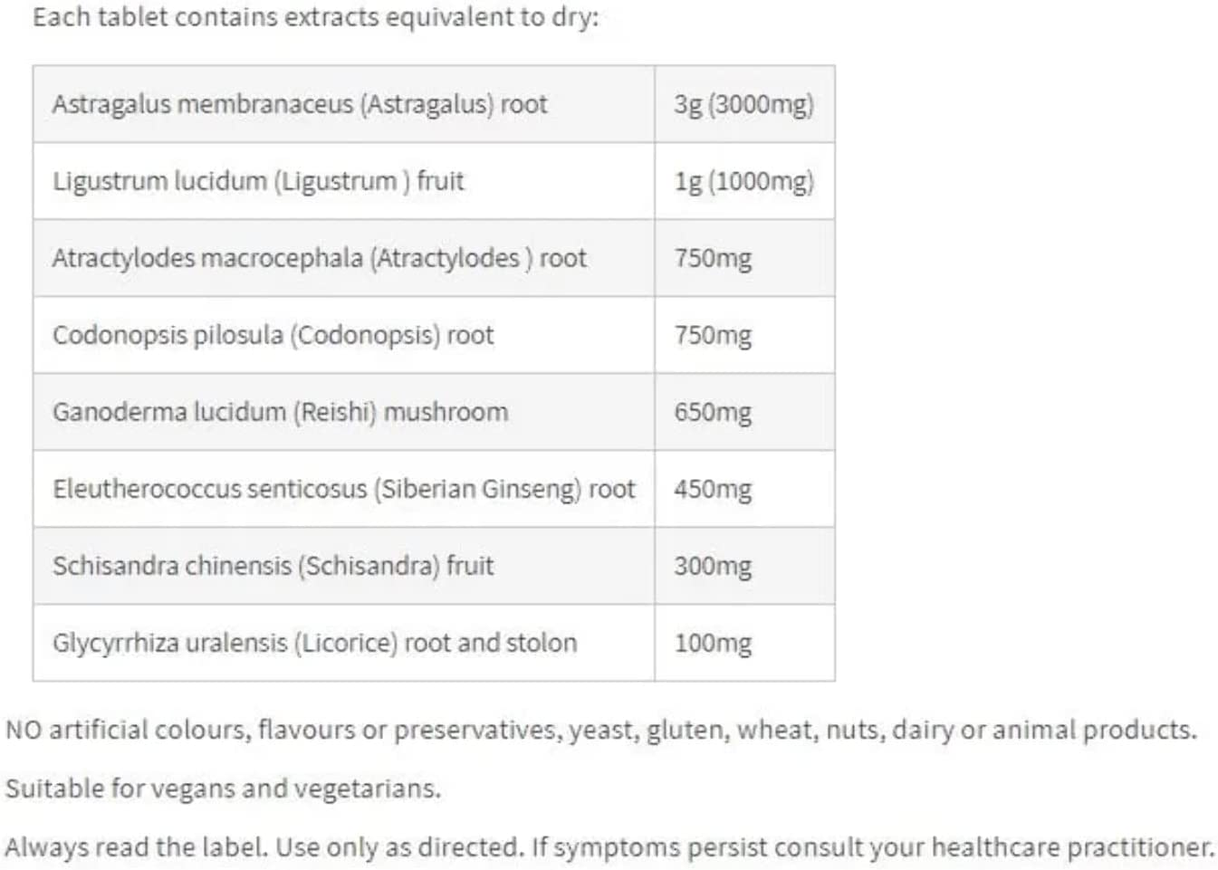 Fusion Health Astra 8 Immune Tonic 120 Tablets image number 1