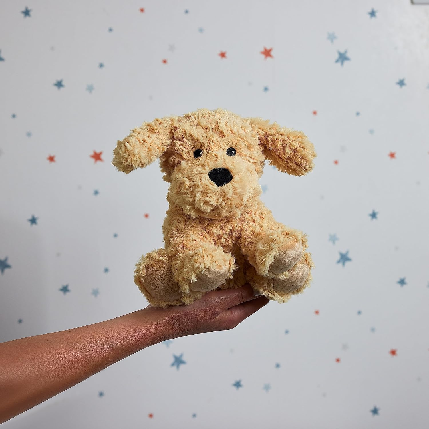 Warmies Cockerpoo Junior Plush Microwavable Heat Pad, Lightly Scented with French Lavender, Cuddly Microwave Heat Cushion image number 5