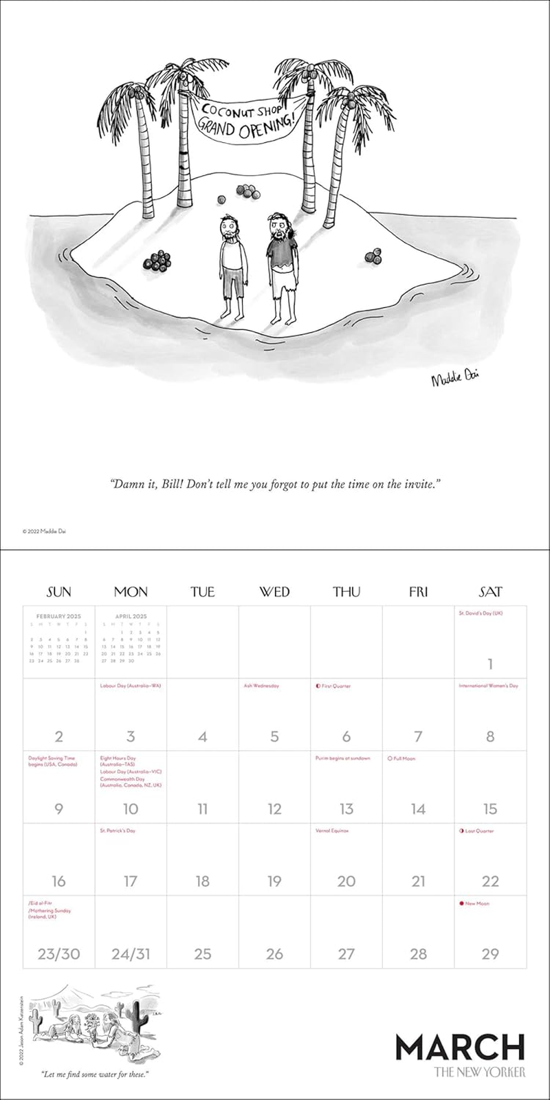Cartoons from the New Yorker 2025 Wall Calendar image number 2