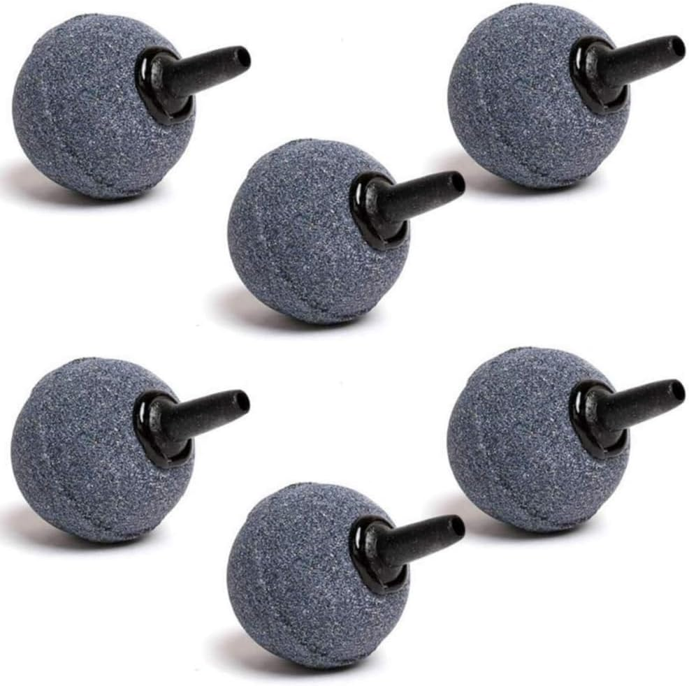 6Pack Small Bubble Stone 2 Inch Ball Shape Bubble Release Tool Oxygen Diffuser for Fish Tanks Buckets Hydroponics Pond Air Pump Accessories,For Aquarium Fish Tanks Ponds，Hydroponic Plants Etc. image number 5