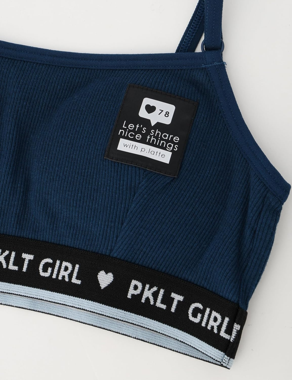 Pink-Latte(ピンクラテ) Pinklate 15138038485140 Girls' Underwear, 1P Bra, Navy, Navy, 140 image number 1