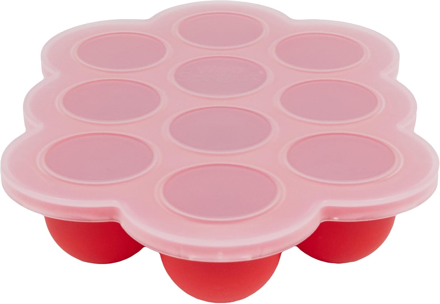 Weesprout Baby Food Freezer Tray with Hard Plastic Lid (Temp RED)