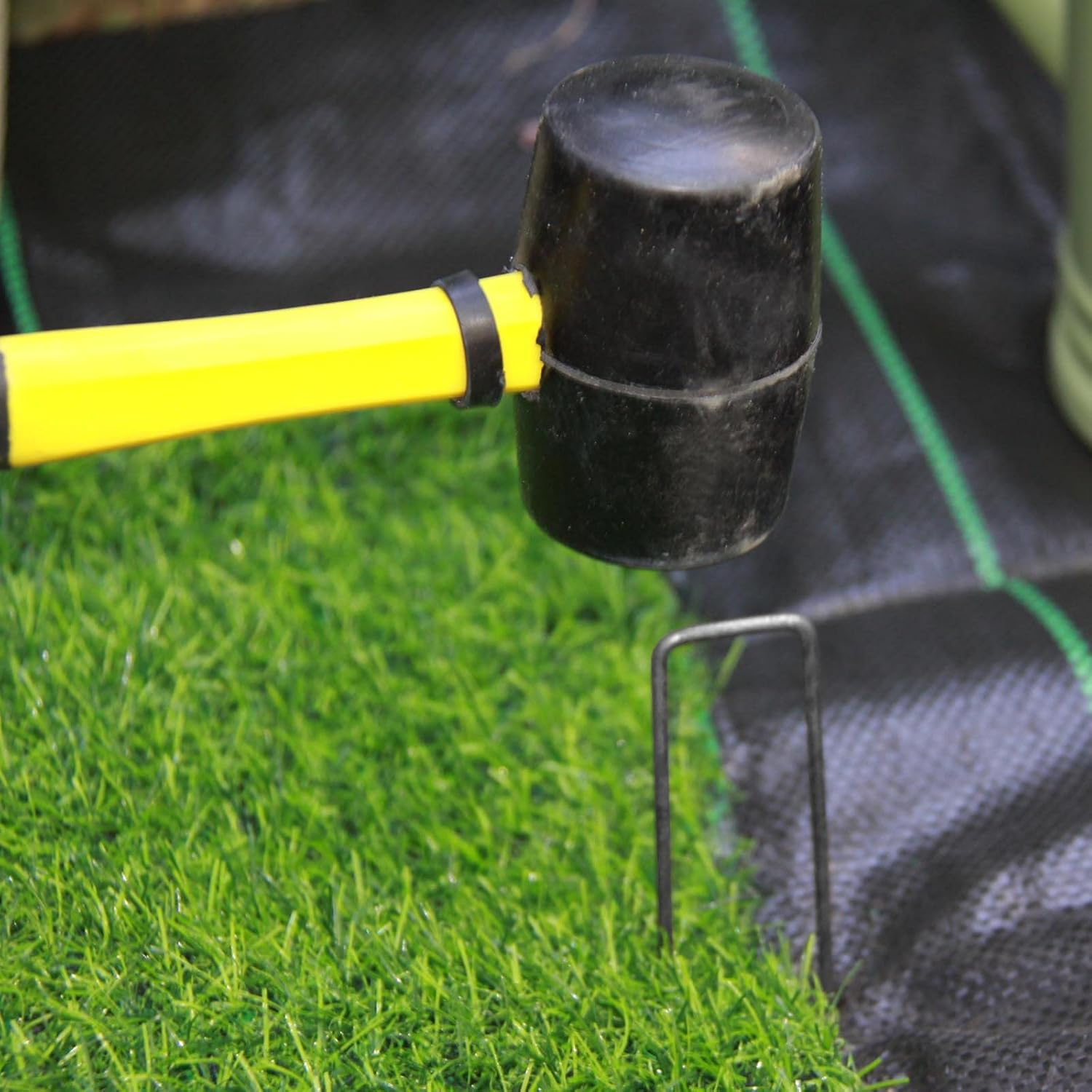 MTB Garden 200 Pack 10X1 Inch 11Ga(0.12Inch) Landscape Staples Garden Stakes Fence Netting Pins Ground Spikes Sod Cover Fabric Pegs Carbon Steel Black image number 6