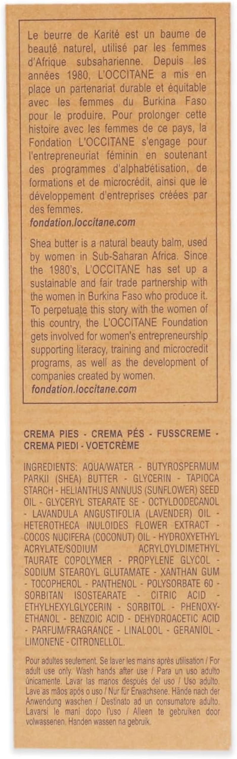 Loccitane Shea Butter Foot Cream - Dry Skin, 150 Ml image number 4