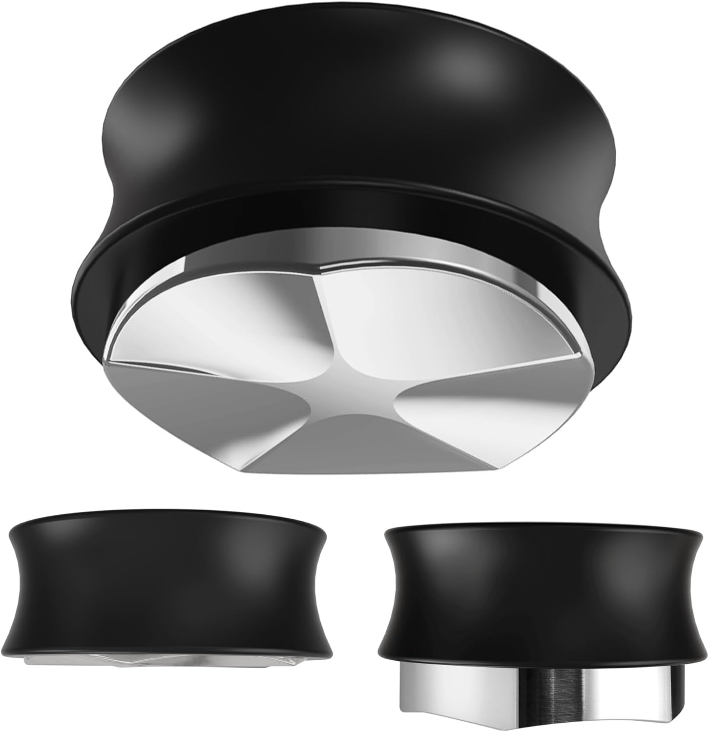 KYONANO 58.5Mm Coffee Distributor, Coffee Gravity Distribution Tool, Espresso Adaptive Distributor and Leveler Tool Compatible with 58Mm Bottomless Portafilter, 304 Stainless Steel 5 Blade Base image number 1