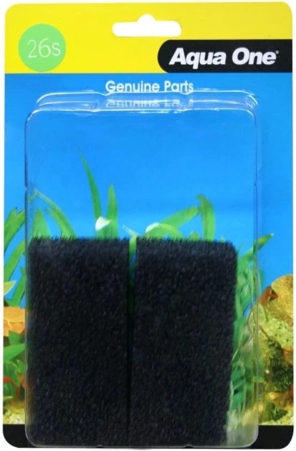 AQUA ONE REPLACEMENT SPONGE 26S 2PK (FOR MAXI 102F) 25026S