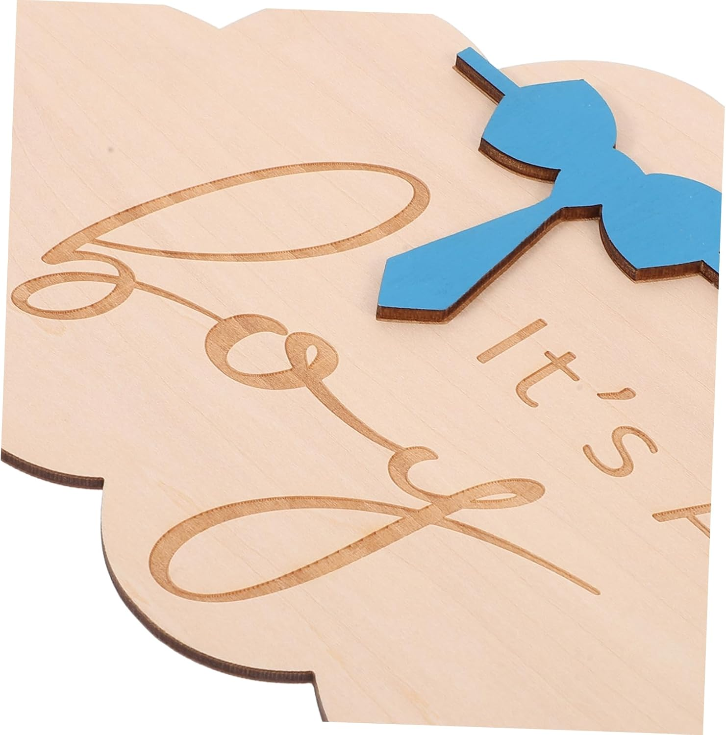 Wooden Birth Announcement Cloud Sign Name Nursery Decoration Newborn Photo Prop Natural Design for Safe Charming Memories image number 3