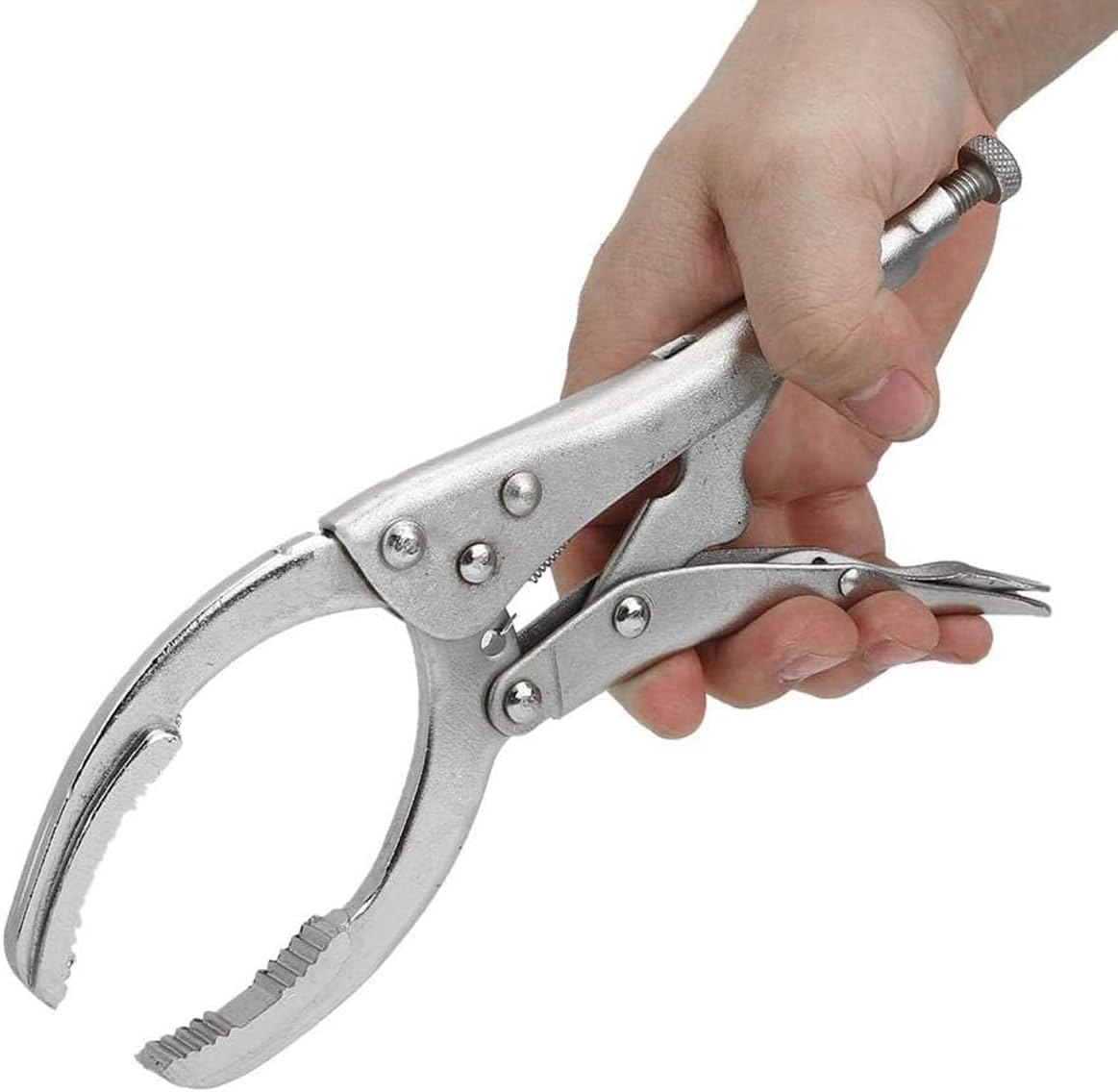 AIMALL Adjustable Oil Filter Locking Pliers, 2-4 Inch Grip Range, Heavy-Duty Hand Wrench, Essential Car Disassembly Tool, Durable Construction image number 4