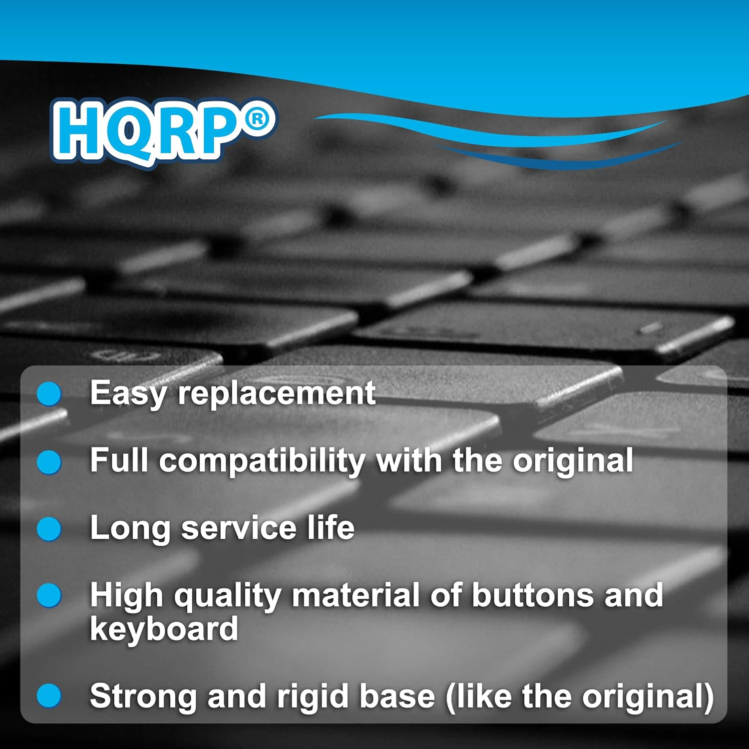 HQRP Keyboard for Toshiba Satellite L750-ST6N01 / L755D-S5104 / L755D-S5150 / L755D-S5160 / L755D-S5162 / L755D-S5164 Notebook + HQRP Coaster image number 5