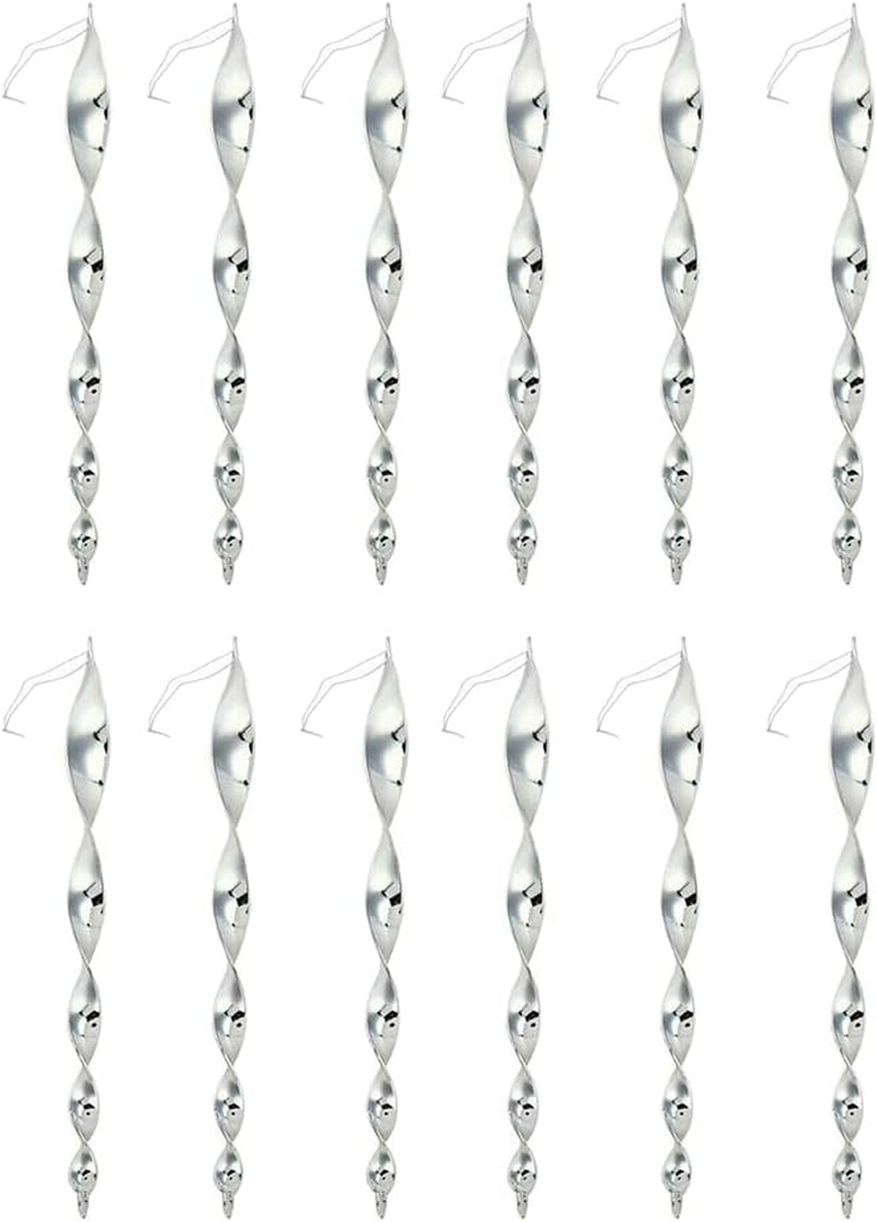 12/24 Pcs Bird Repellent Wind Twisting Scare Rods Reflective Spiral 30Cm Long (12 PCS) image number 2