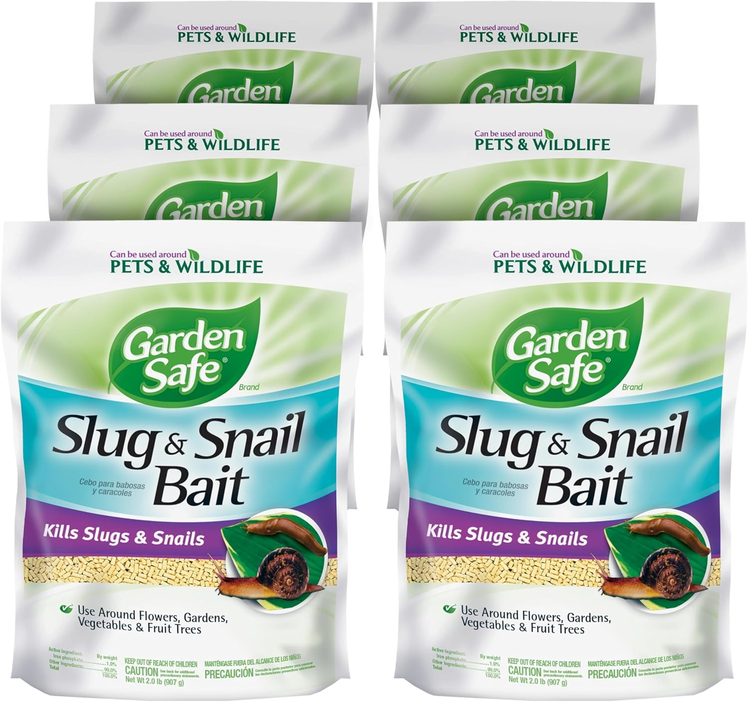 Garden Safeslug & Snail Bait, Granules, 2-Pound, 6-Pack image number 4