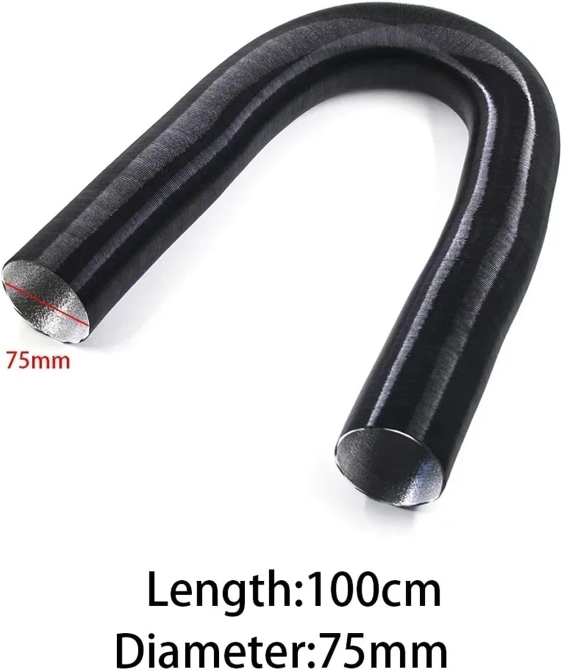 OVARIA 75Mm Car Air Diesel Heater Ducting Pipe Hose Line Air Intake Exhaust Outlet Parking Tube Fit for Webasto Dometic Planer Fit for Eberspache Automotive Heater Parts(100Cm) image number 2