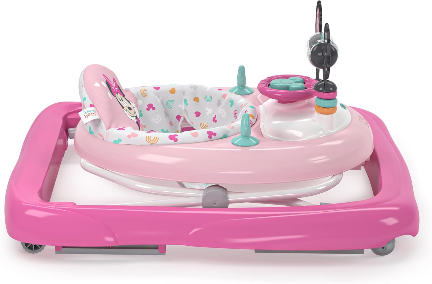 Bright Starts Disney Baby Minnie Mouse Forever Besties 2-In-1 Baby Activity Walker - Easy Fold Frame and Removable -Toy Station, 6 Months and Up image number 4