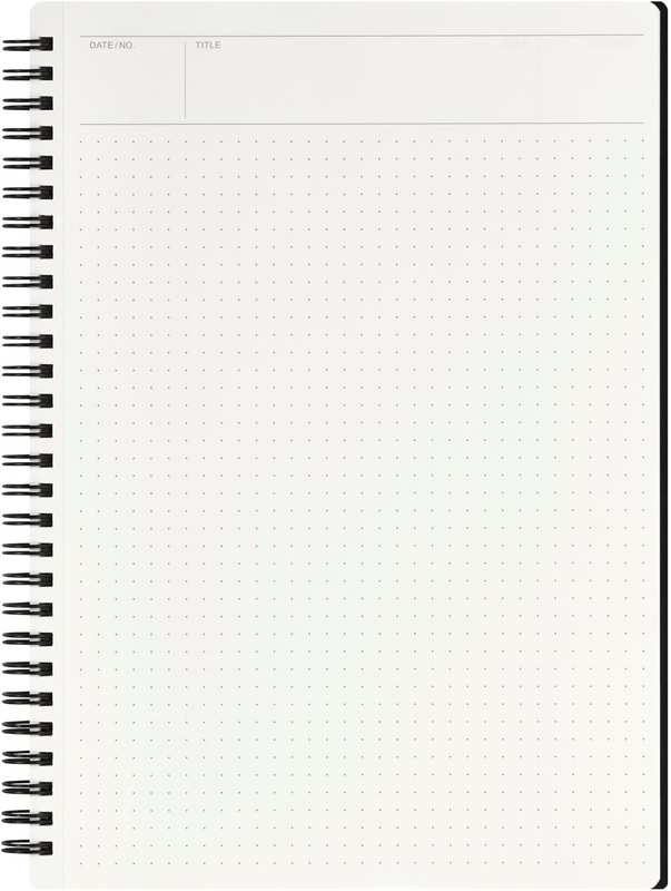 Maruman N104JP Nemosine 20Th Anniversary Ring Notebook, Dot Ruled, B5, Black image number 3