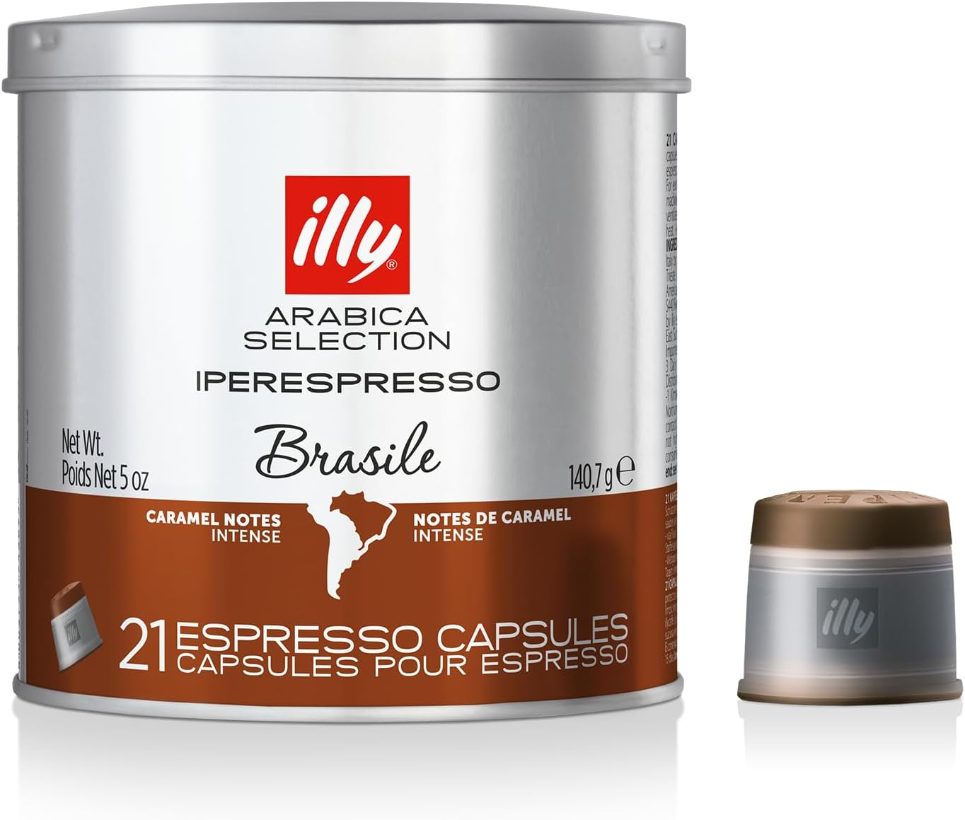 Illy Arabica Selection Brazil Espresso Capsules, 21 Count - Rich Brazilian Coffee Flavor - Compatible with Espresso Machines - Smooth, Balanced, and Velvety - Dark Roast, 100% Arabica Beans image number 5