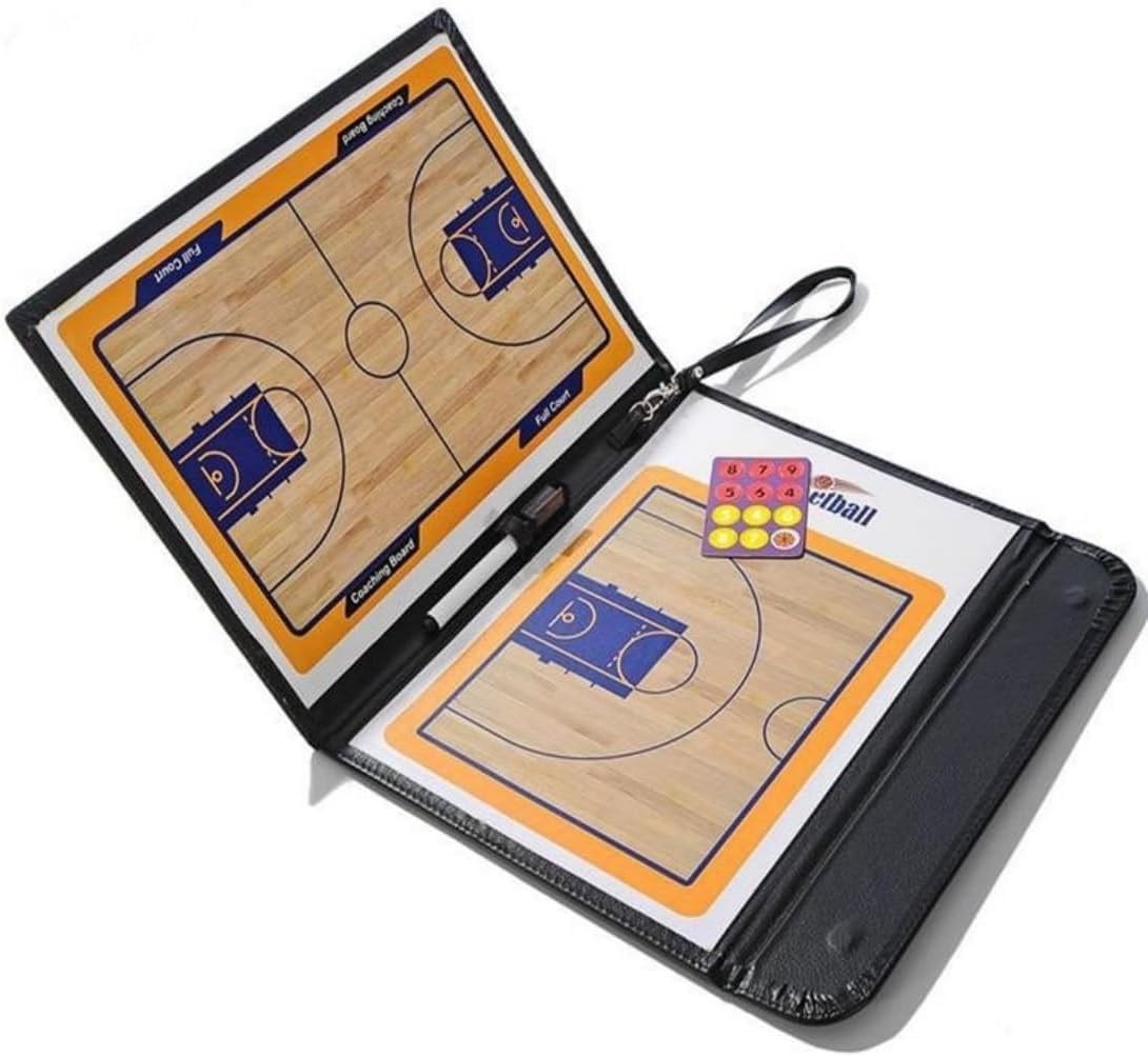 Coaching Board Coaches Clipboard Tactical Magnetic Board Kit, Portable Strategy Coach Board with Dry Erase, Marker Pen and Zipper Bag