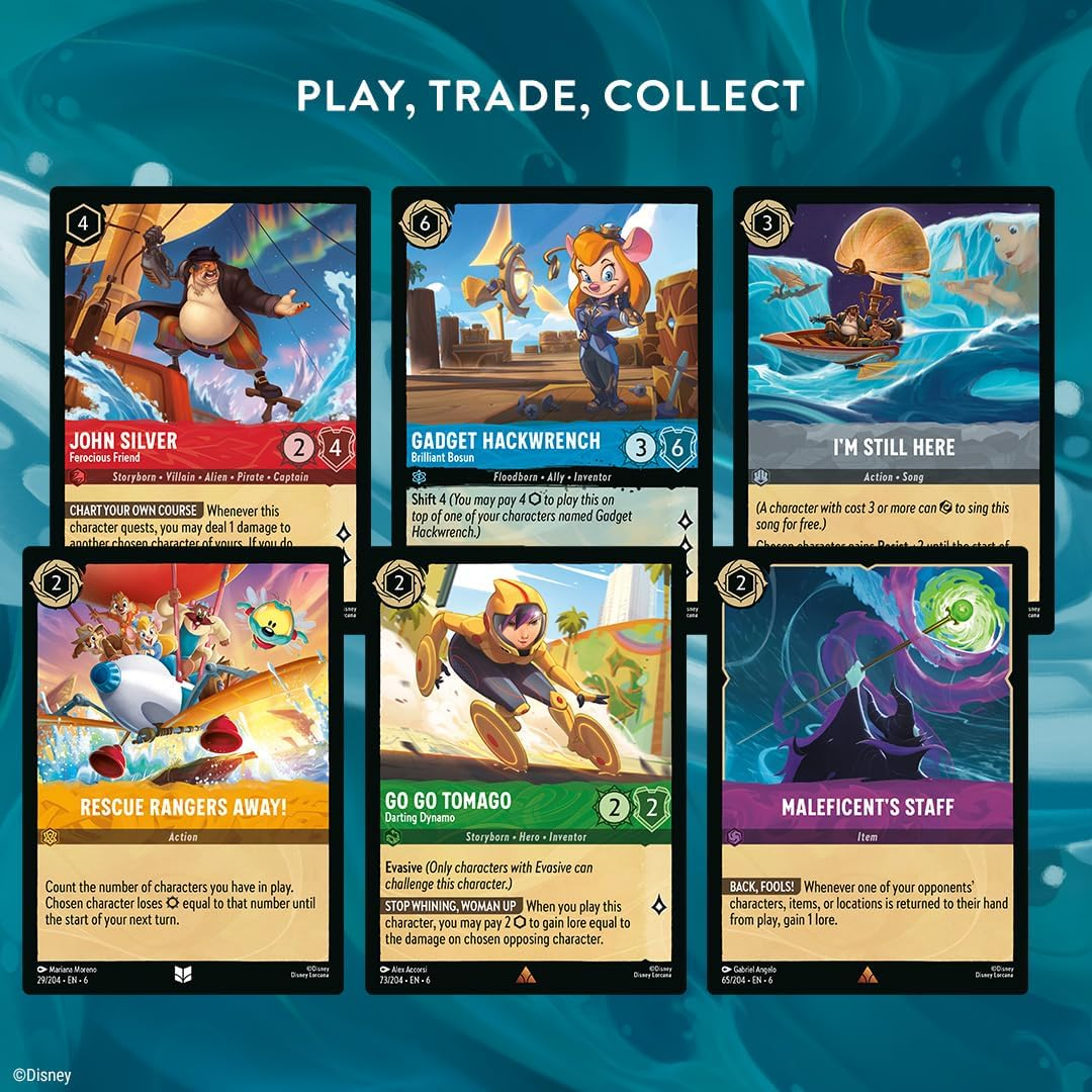 Disney Lorcana Shimmering Skies Starter Deck Card Game, Amethyst Ruby image number 4