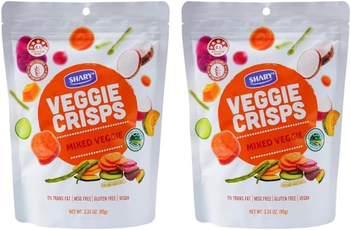 Shary Mixed Veggie Crisps, 95G - Healthy Snack, 100% Natural, Gluten-Free, Vegan, Crunchy Veggie Mix image number 2