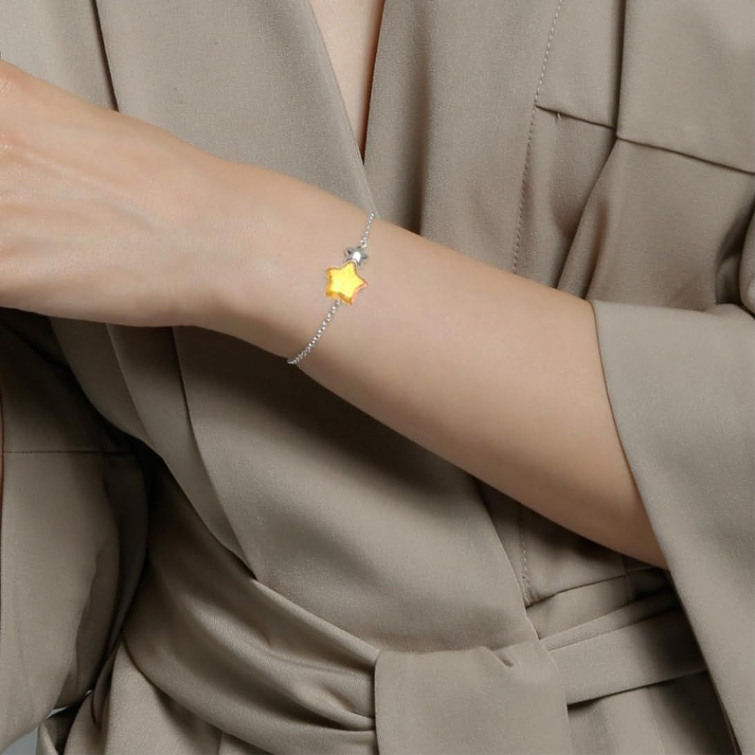 200Pcs Star Beads, Betterjonny 8Mm Glass Crystal Star Beads Colorful Star Space Beads Small Star Craft Pony Beads Charm for Jewelry Bracelet Necklace Making image number 2