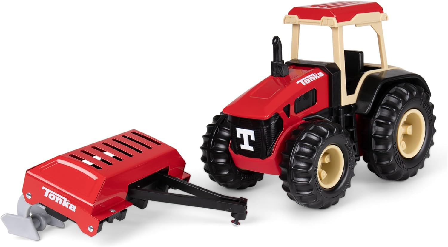 TONKA Steel Classic Farm Tractor & Plow - Frustration Free Packaging, Exclusive image number 6