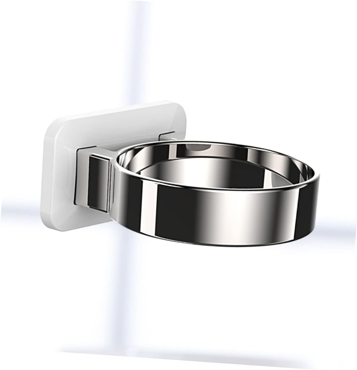 Beavorty Hair Dryer Rack Bathroom Wall Mounted No Drilling Hairdryer Holder Storage Rack for Hairdryer Home Storage Organizer image number 2