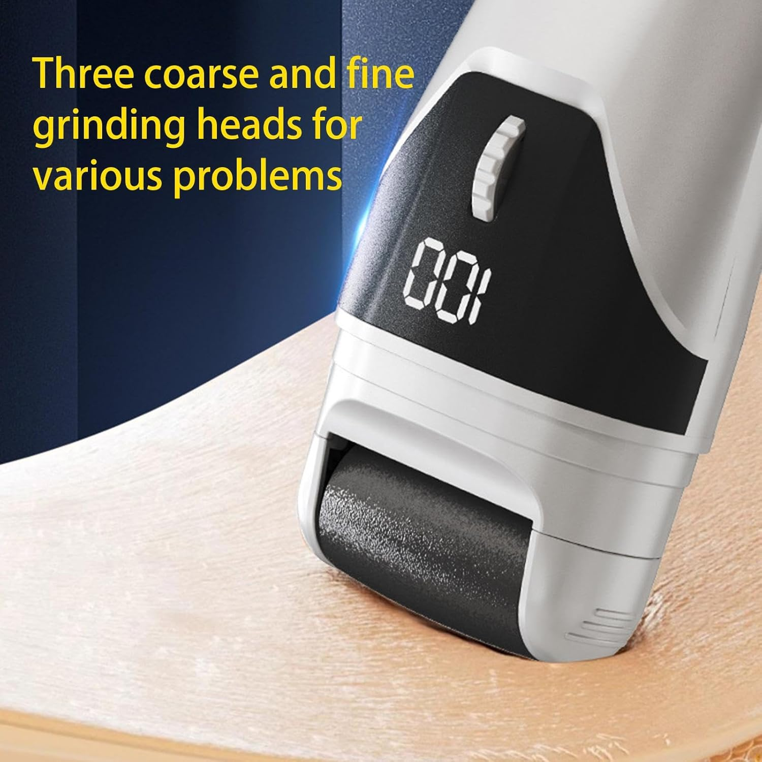 Electric Foot File, Adjustable Feet Rasp, Rough Skin Remover 15.8X6.5X3.2Cm/6.22X2.56X1.26 Inches Efficient and Powerful Foot Care for Father, Mother, Wife, Husband, Siblings image number 5