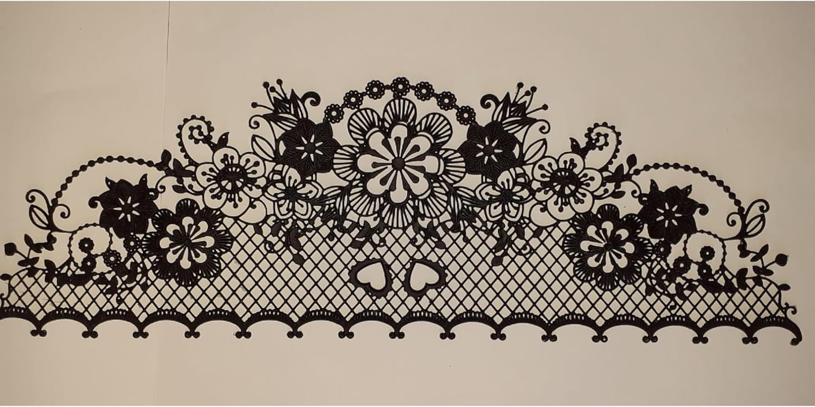 Generic Edible Laces for Cakes, Happy Birthday, Cake Toppers, Gold Shiny Cake Decorations, Birthday Party Decorations, Christmas Decorations (Golden)