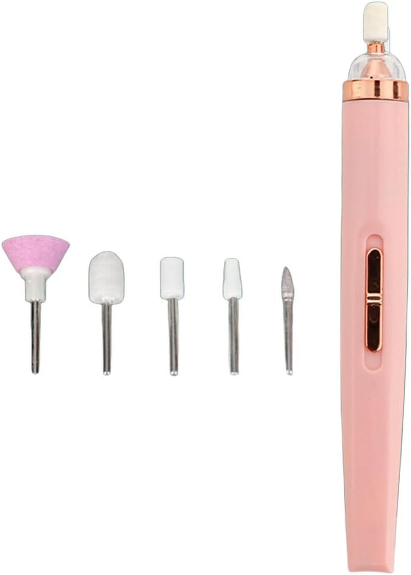 Nail Drill Machine Professional High-Speed Pedicure Drills Set Portable Mini Nails File Manicure Pen Equipment Tools, Pink image number 6
