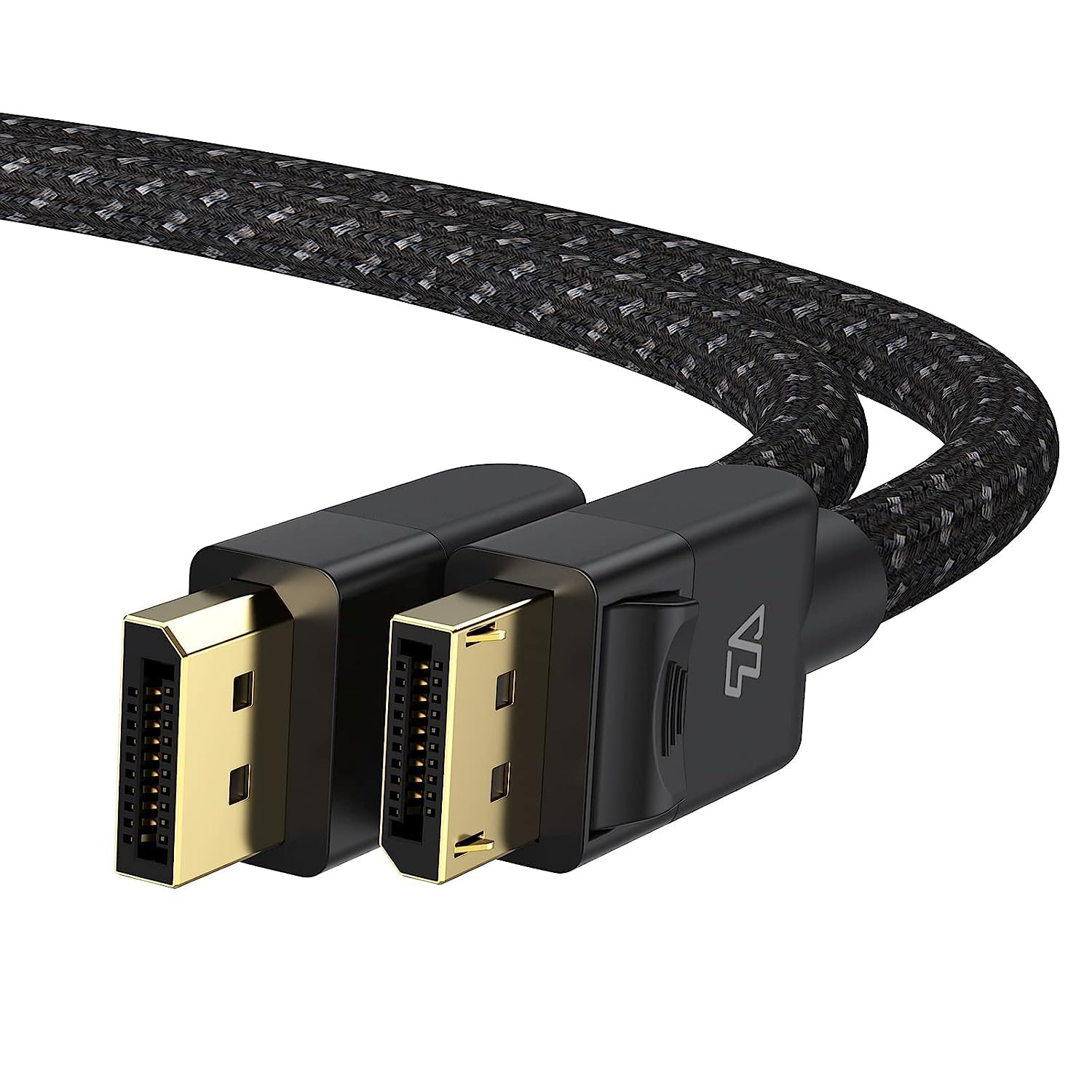 Displayport 1.4 Video Cable 2M, 8K Displayport Cable Support 8K@60Hz / 4K@144Hz, 32.4Gbps HDR High Speed Nylon Braided Displayport Cord for HDCP 3D,Laptop,Pc,Gaming Monitor,Tv image number 3