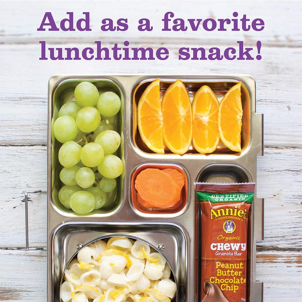 Annie'S Organic Chewy Peanut Butter Chocolate Chip Granola Bars 6 Ct (Pack of 12)