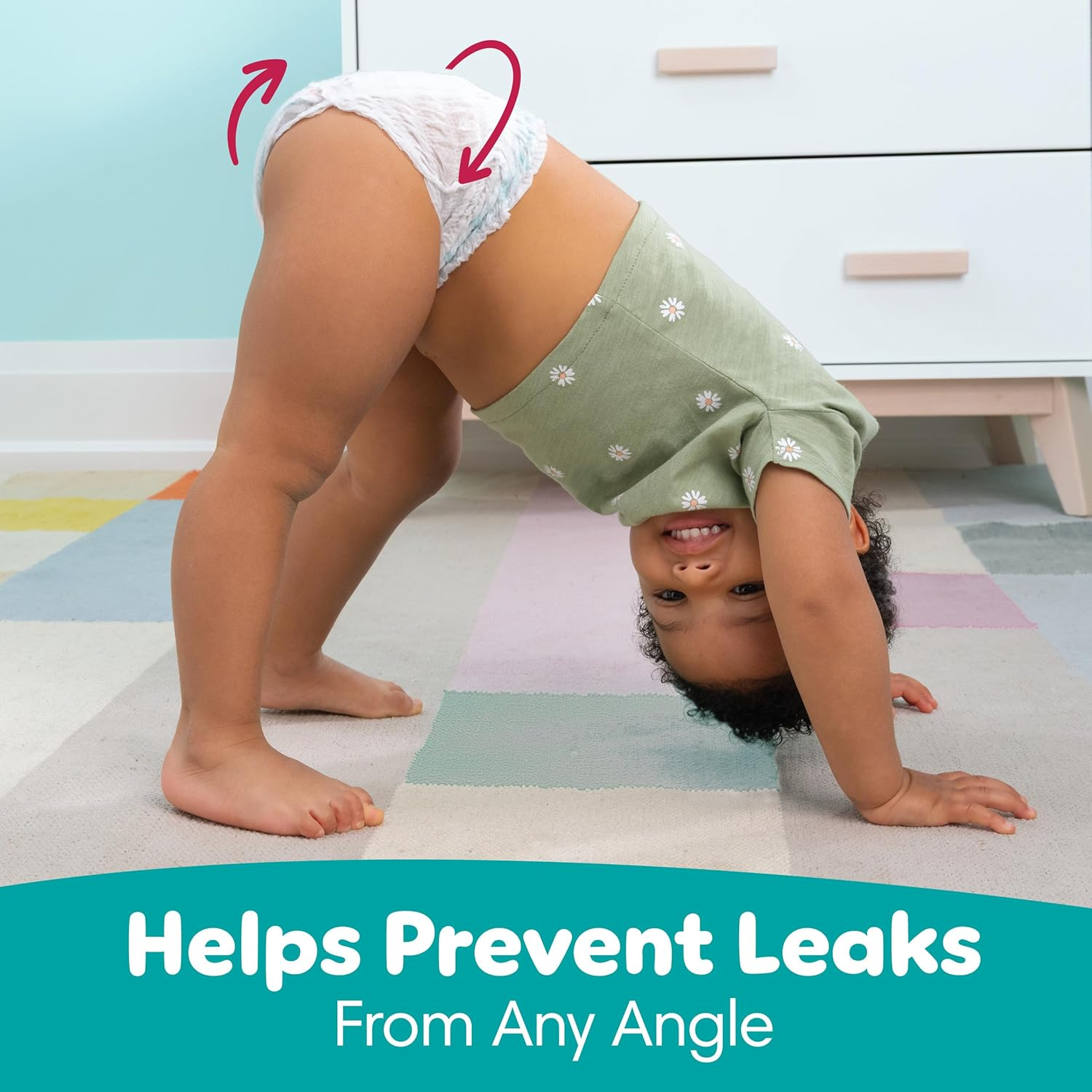 Pampers Diapers Size 6, 48 Count - Pull on Cruisers 360&deg; Fit Disposable Baby Diapers with Stretchy Waistband, Super Pack, Packaging & Prints May Vary image number 5