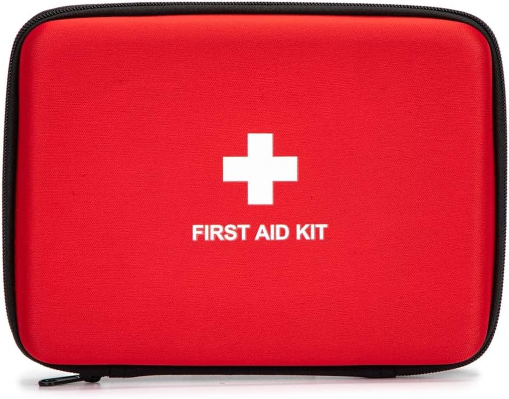 EVA Case Empty First Aid Empty Pouch Hard Case Red Medical Bag for Home Health Emergency First Responder Camping Outdoors Business (Black Bb)