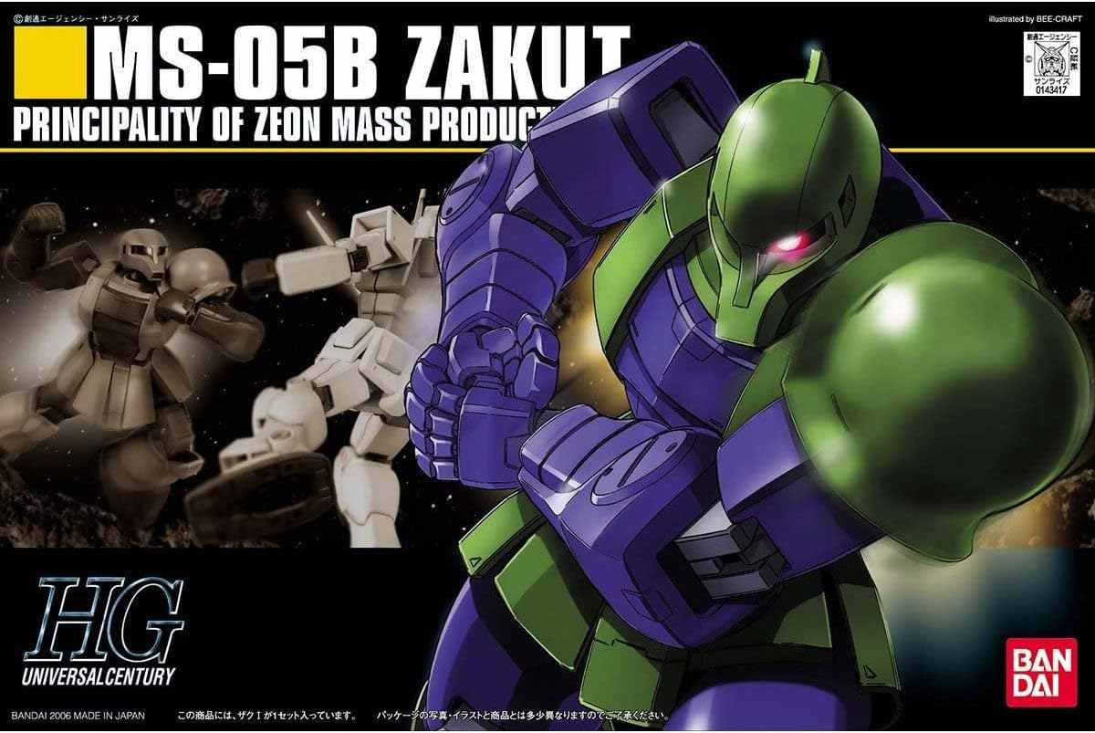 BANDAI Hobby HGUC Gundam 1/144 ZAKU I