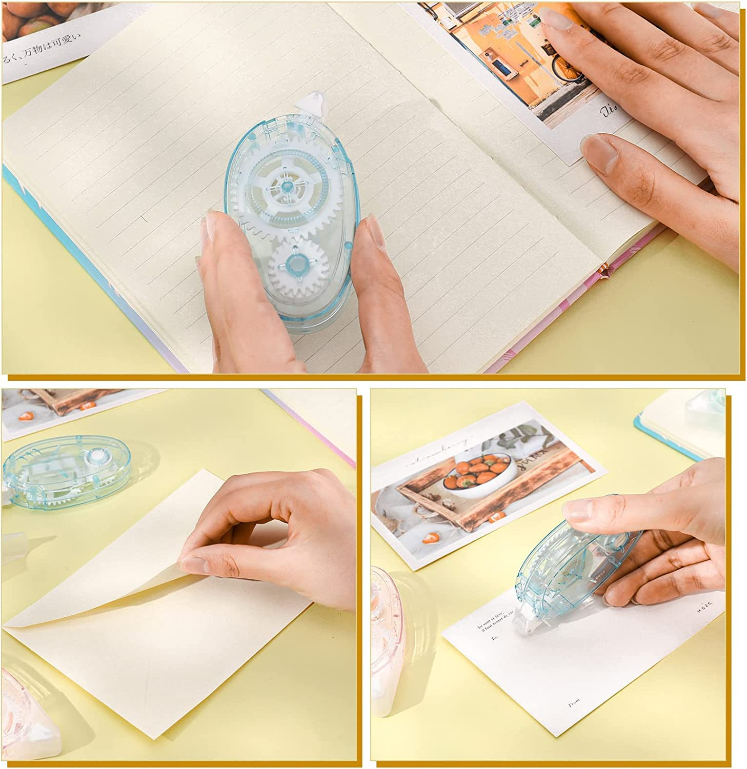 Glue Tape Roller Craft Tape Adhesive Tape, 6Pcs Craft Double Sided Adhesive Tape Scrapbook Runner Tape Roller image number 3