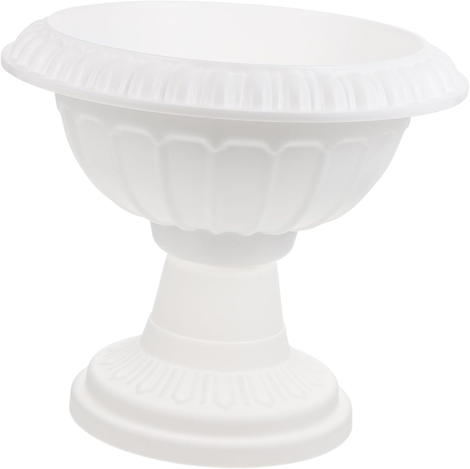 Kisangel Thickened Roman Column Plastic Flower Pot 25Cm Outdoor Garden Planter Multipurpose Plant Nursery Container Suitable for Balcony and Patio Gardening