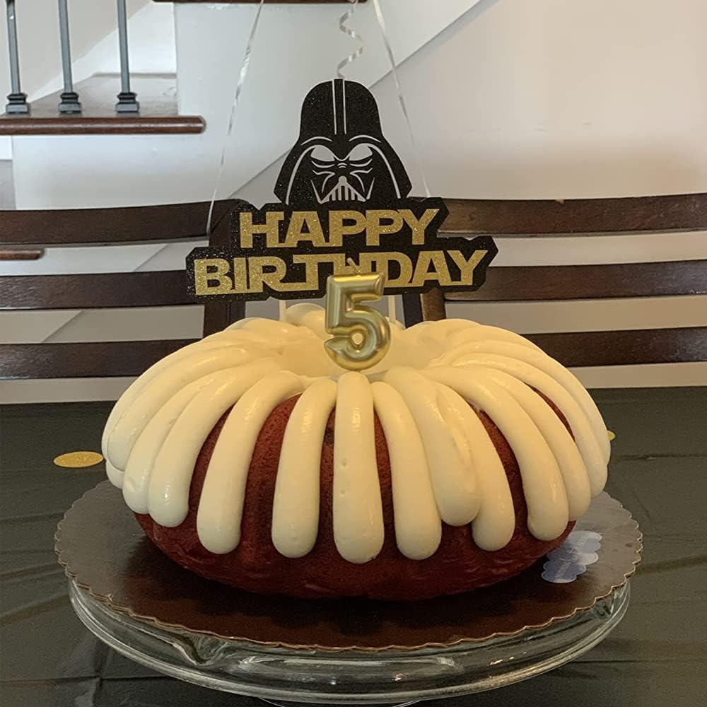 25 Darth Vader Cake Topper Cupcake Toppers Cake Decorations Set for Star Wars Birthday Party Supplies Decorations image number 5