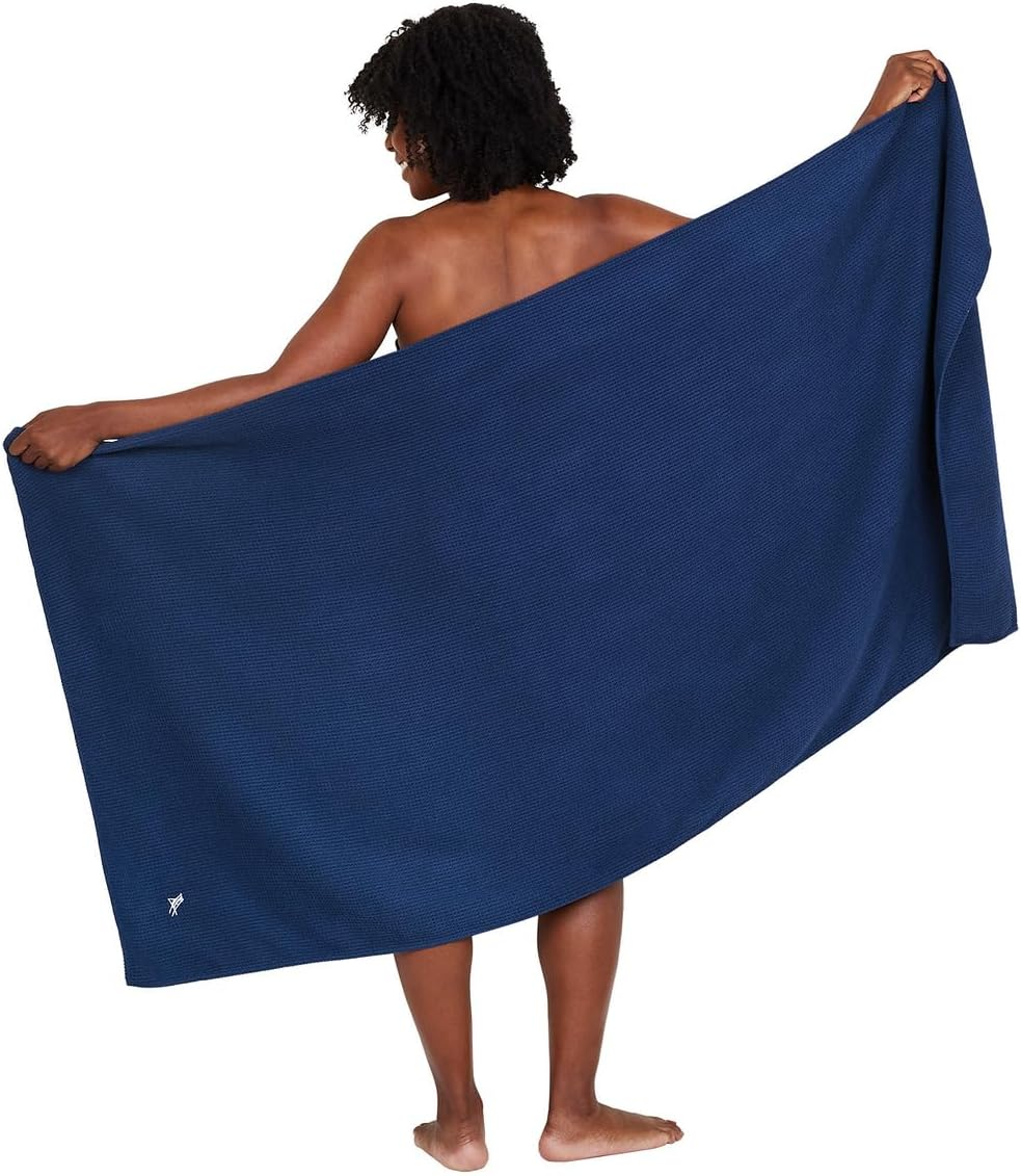 Dock & Bay Bath Towel - for Home - Quick Dry, Super Absorbent - Includes Bag - Classic - Nautical Navy, Small (85X40Cm, 33X16) image number 2