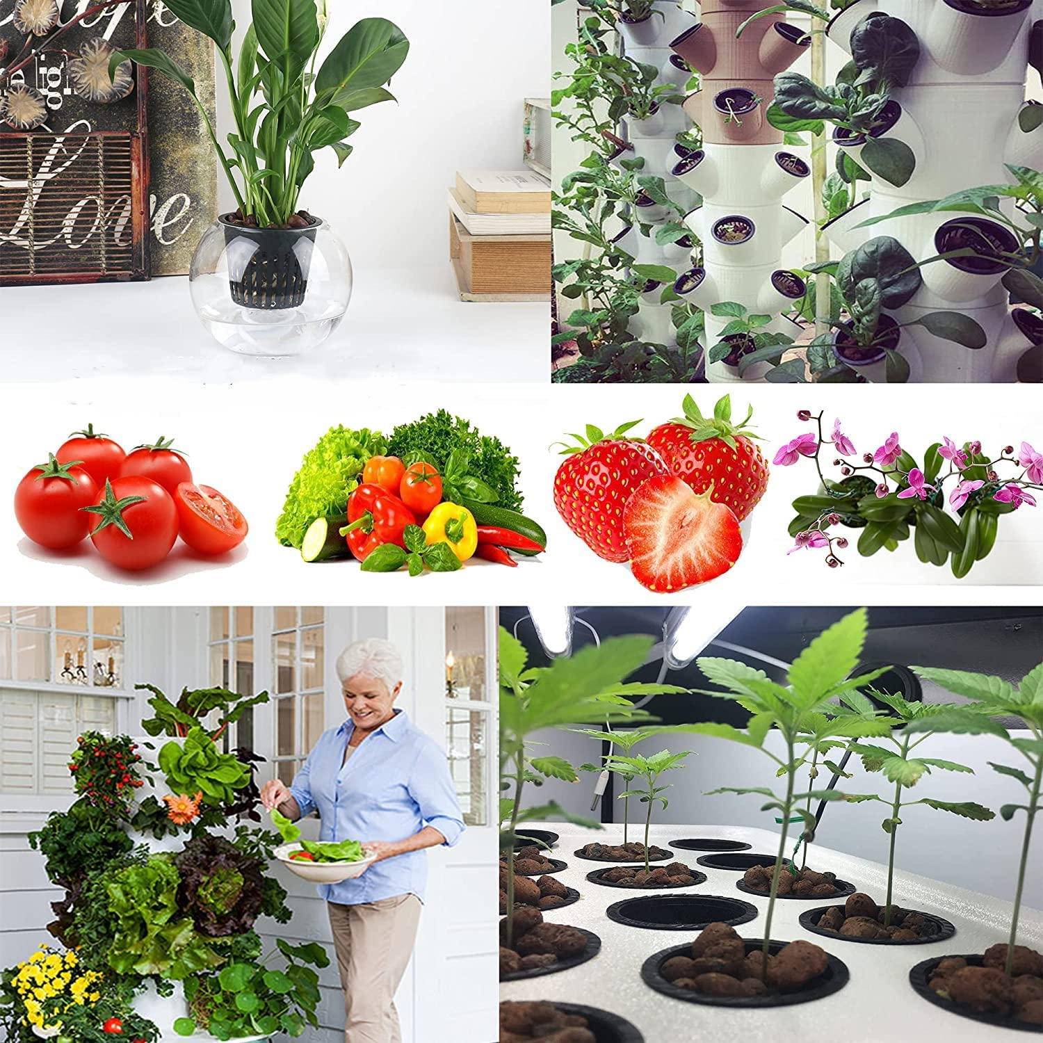 Net Pots 50 Packs Garden Mesh round Net Cups, Duty Wide Lip Bucket Basket Pot Cups Plant Cups for Hydroponic Systems Aquaponics image number 2