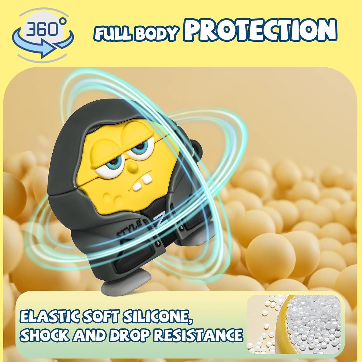 Cute Cases for Airpods 4 Case Cover 2024 with Cleaner Kit,3D Cartoon Character Airpods 4Th Generation Case,Funny Anime Kawaii Cool Silicone Airpods 4 Accessories with Keychain for Women Girls Boys image number 6