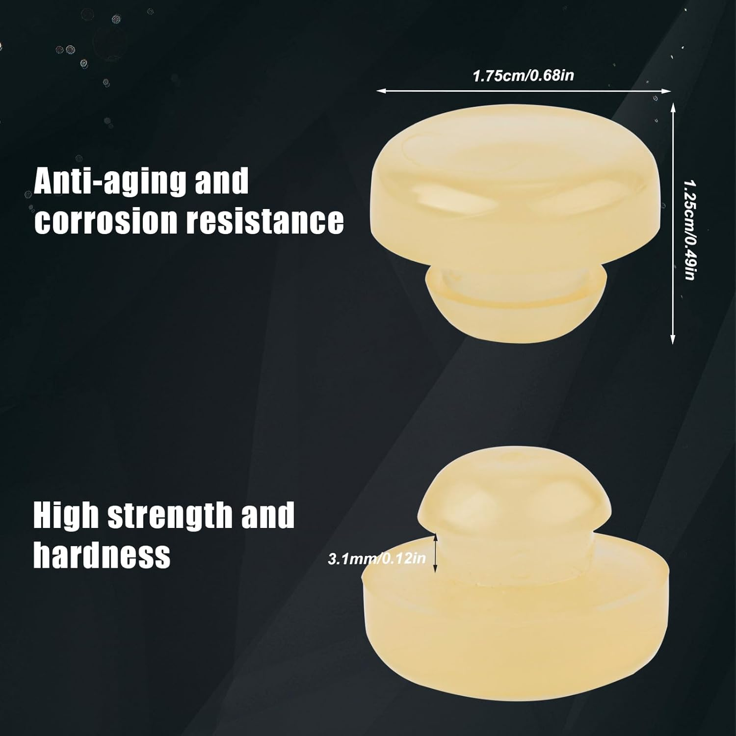 12Pcs Brake Pedal Stop Pads, Rubber Clutch Pedal Stopper Brake Switch Stoppers Replacement for Infiniti G20 G35 G37 I30 J30 Q45 Q60 Nissan Z Versa Xterra Stanza 350Z 46584-S0100 46584S0100