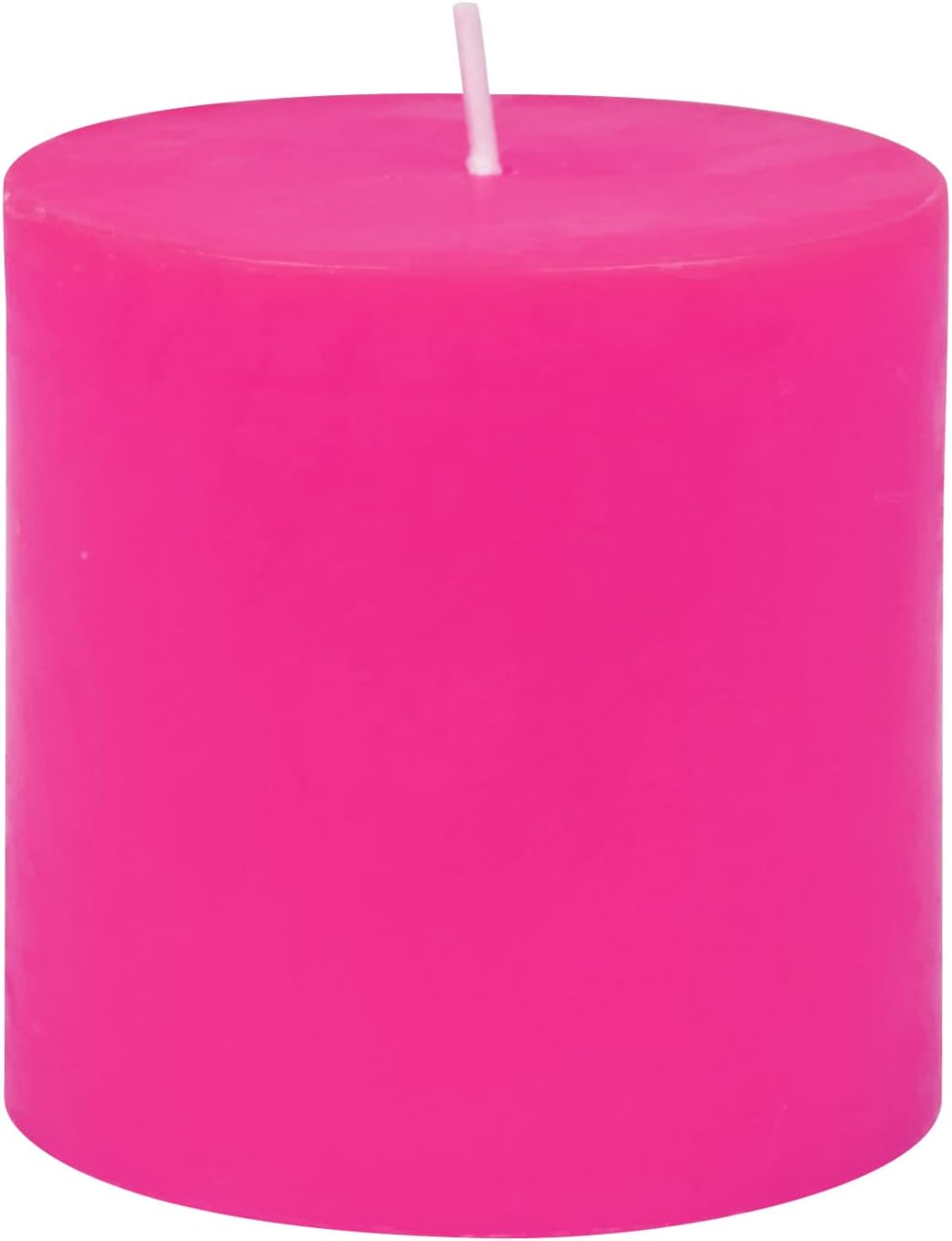Zest Candle Pillar Candle, 3 by 3-Inch, Hot Pink