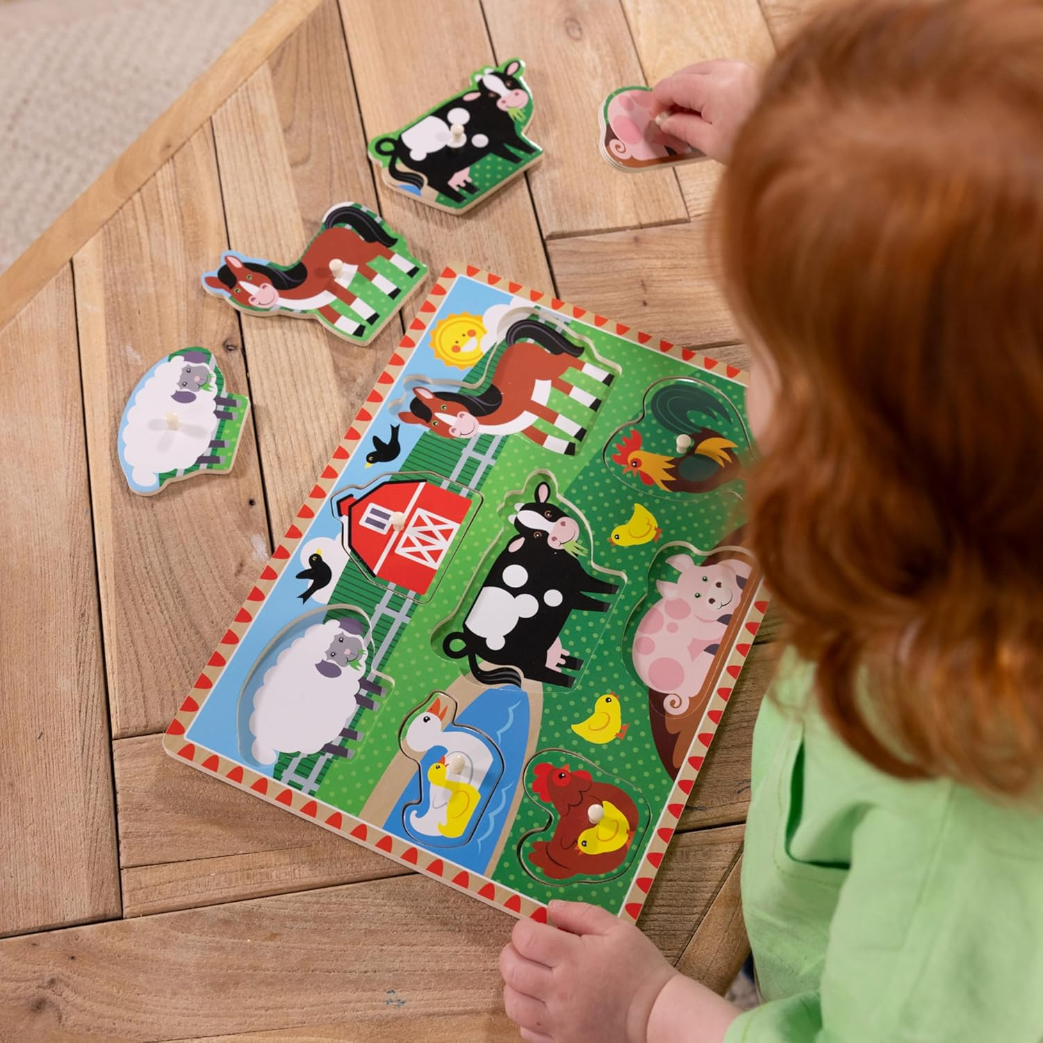 Melissa and Doug - Farm Peg Puzzle image number 2