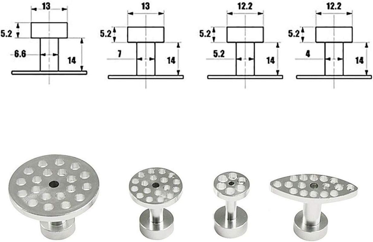 WHDZ Dent Repair Tools Dent Puller Paintless Removal Kit PDR Puller Grip PRO Slide Hammer T-Bar Puller Glue Puller Tabs for Vehicle SUV Car Auto Body Hail Damage Remove Tool &iexcl;&shy; 61007004 image number 5