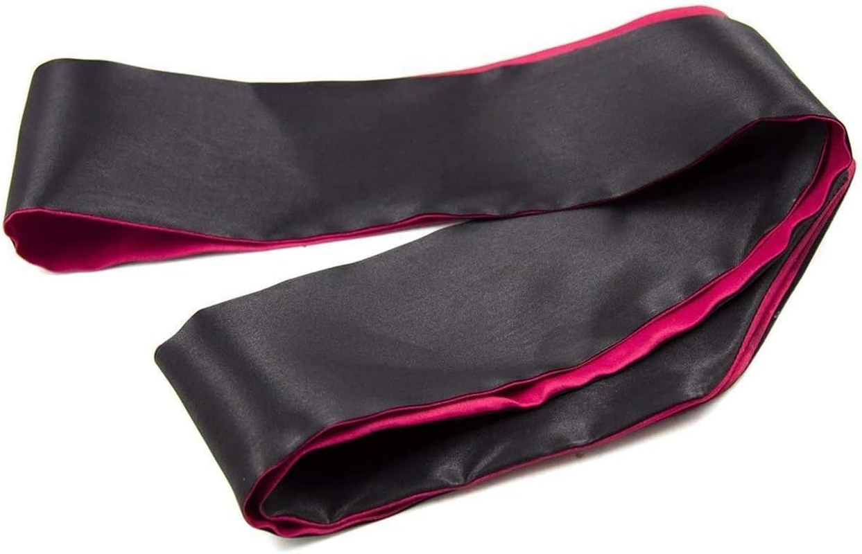 Soft Satin Eye Mask Blindfold Comfortable Sleeping Masks - 59 in X 2.8 In image number 4