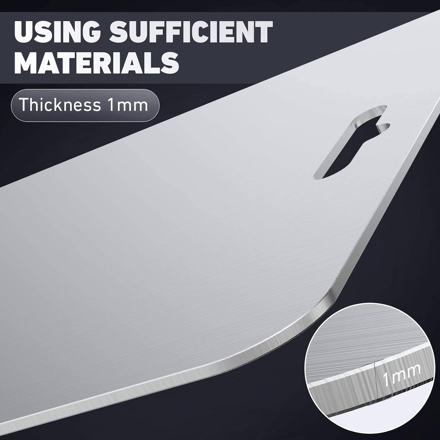 9.8 X14 Inch Large Stainless Steel Cutting Board for Kitchen Countertop - Non Slip, Non Chopping Board, Dishwasher Safe - Ideal for Meat Vegetables Bread Cutting Mats Chopping Board image number 3