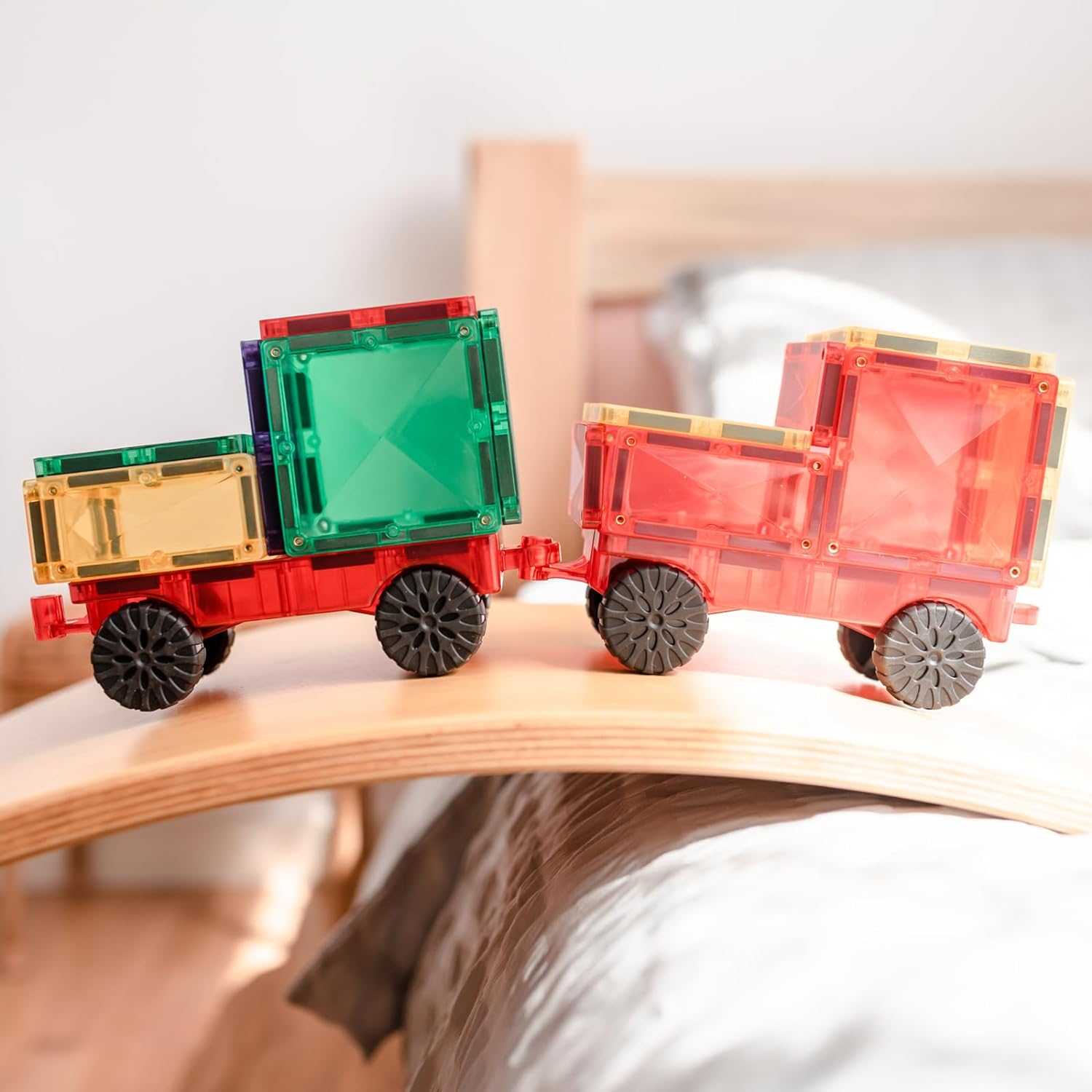 CONNETIX Magnetic Tiles Rainbow Motion Pack, 24 Pieces image number 5