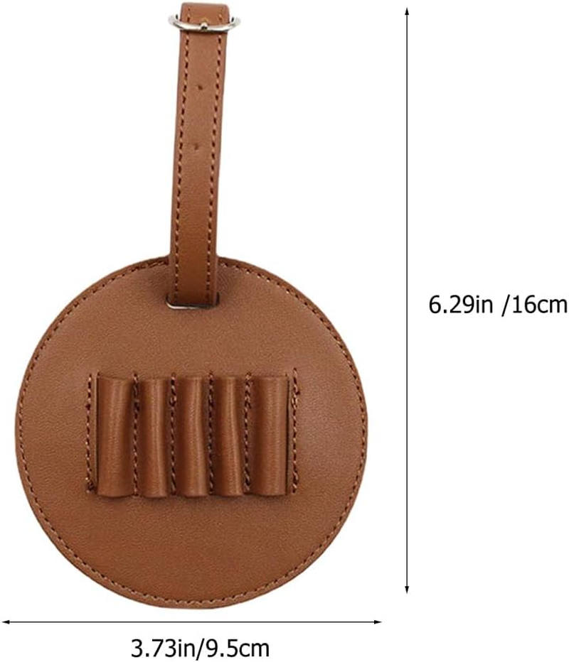 Golf Teg Sets Tees Organizer for Men Golf Tee Pouch Golfs Tees Organizer Golfing Tee Holder Golfing Supplies Golfs Supplies Golf Tee Holder for Bag Belt Portable Man Leather Strap image number 4