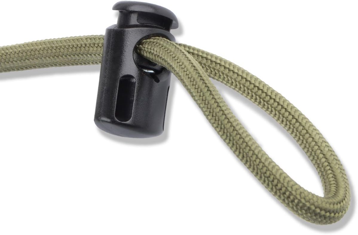 Plastic Cord Locks End Spring Stop Toggle Stoppers Multi-Colour (10PCS Black) image number 4