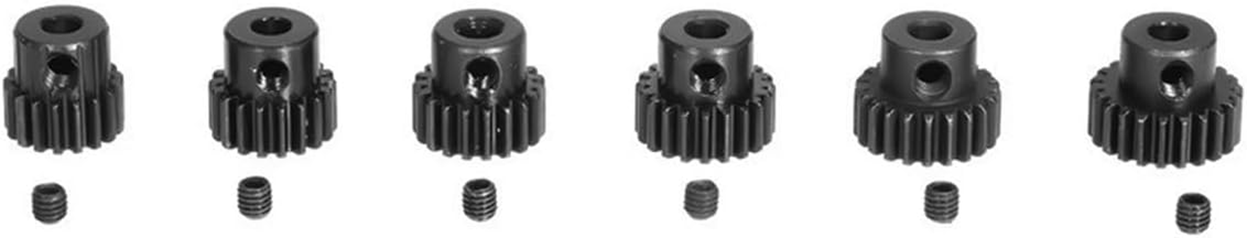 NUZAMAS 48DP Pinion Gear Set 17T 18T 19T 20T 21T 22T Metal Gear for 3.175Mm Shaft 1/10 RC Brushless Brush Motor M0.53 image number 6